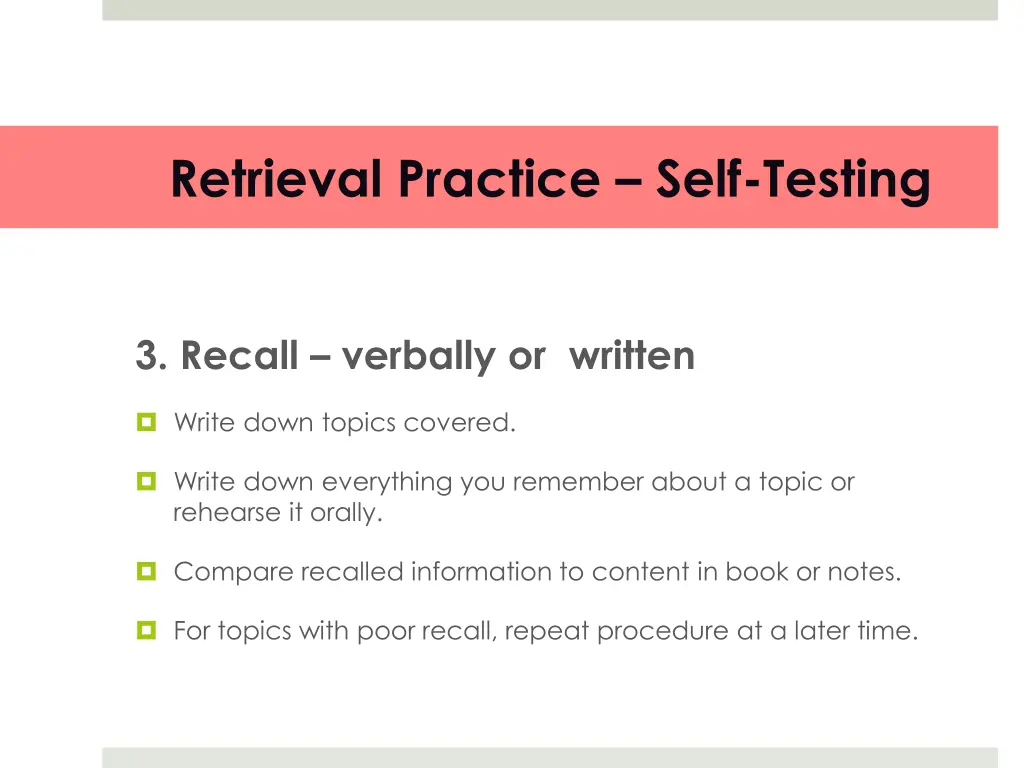 retrieval practice self testing 3