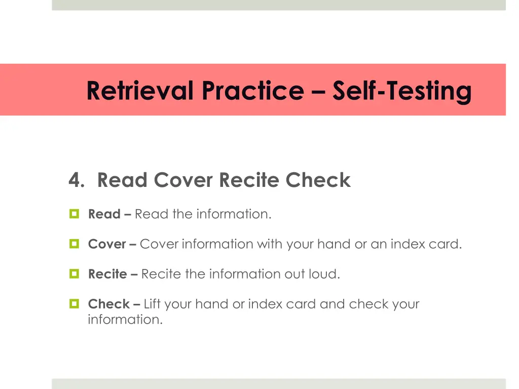 retrieval practice self testing 4