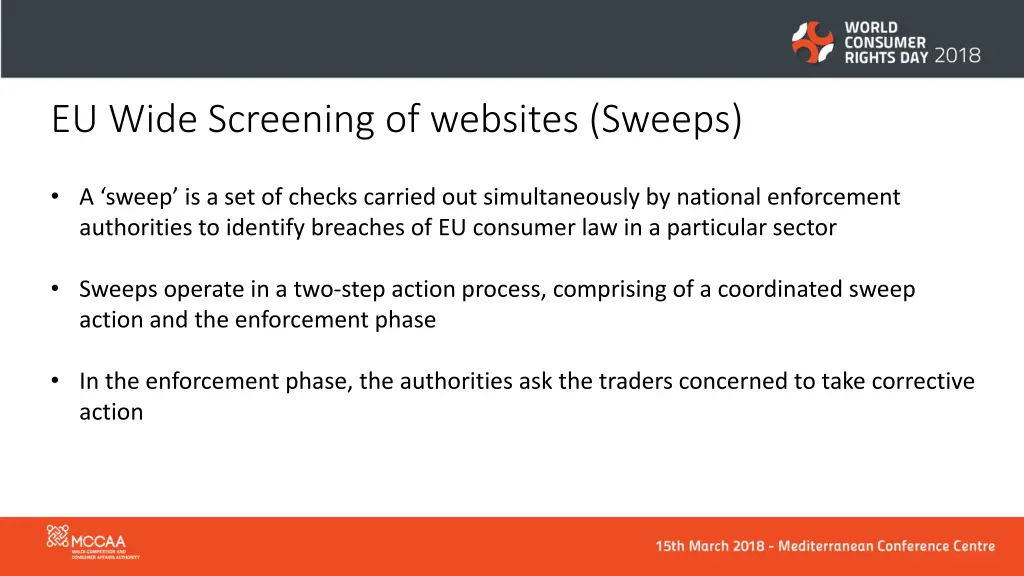 eu wide screening of websites sweeps