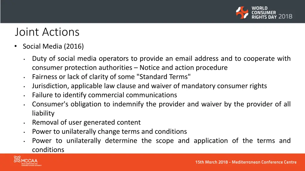 joint actions social media 2016