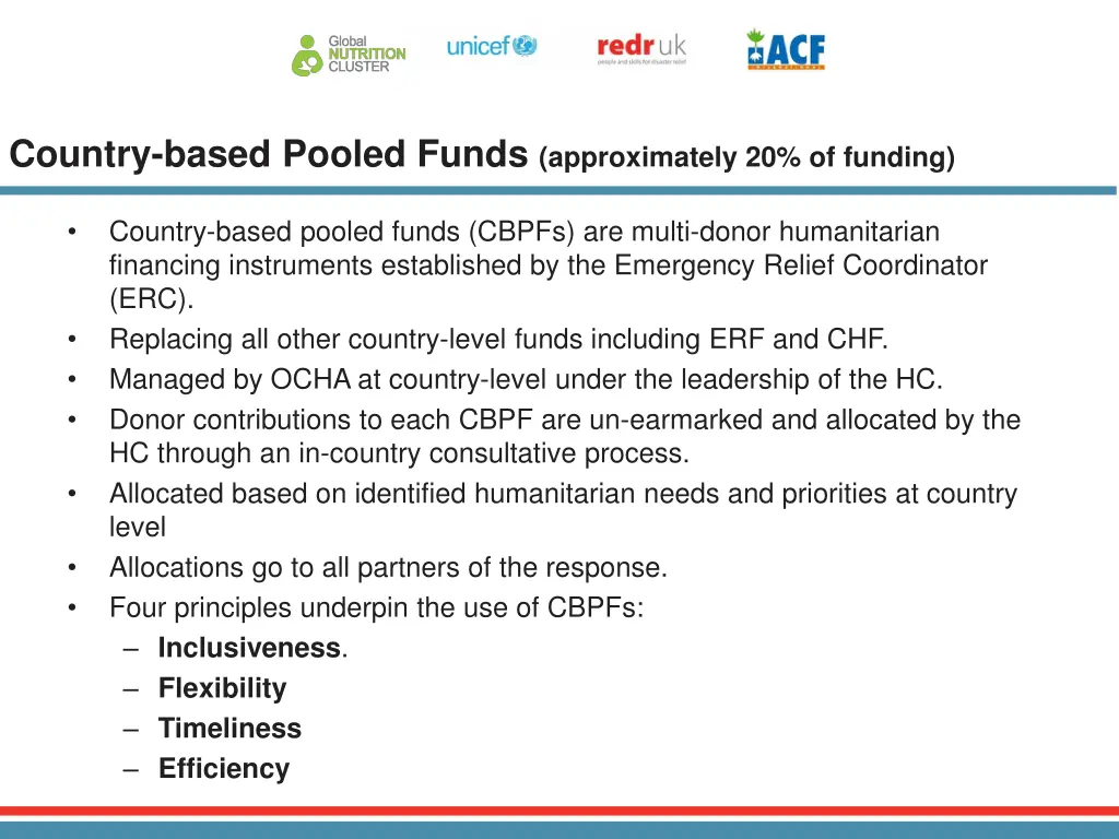 country based pooled funds approximately