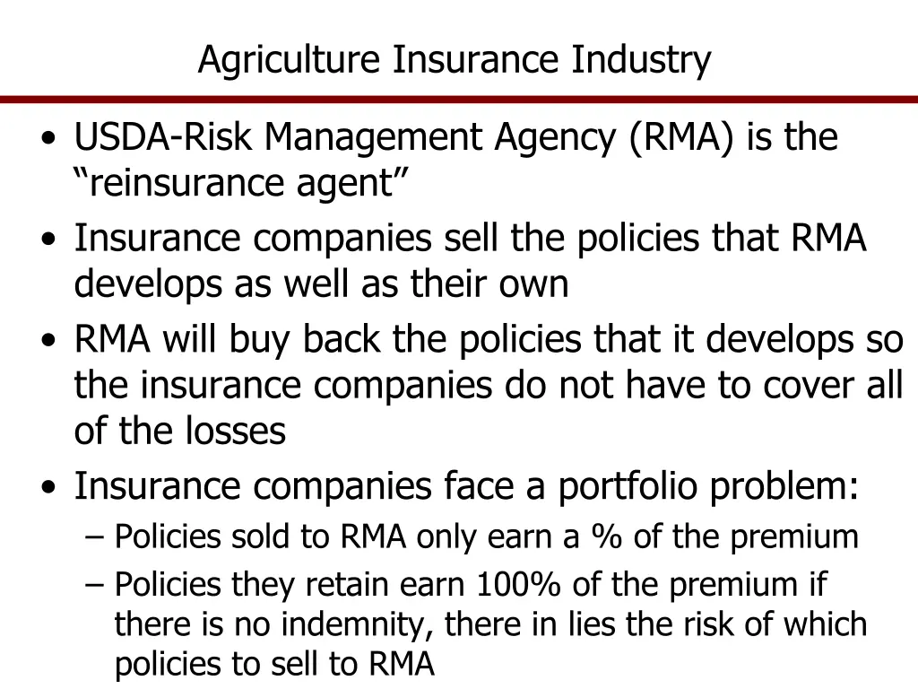 agriculture insurance industry 1