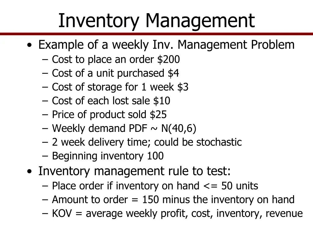 inventory management 2