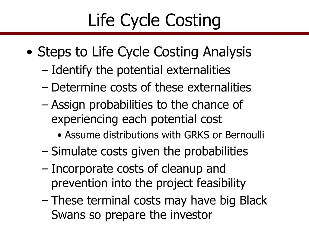 life cycle costing 1