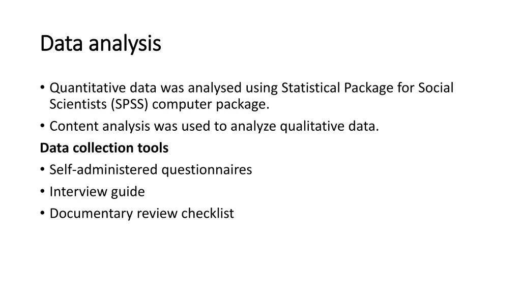 data analysis data analysis