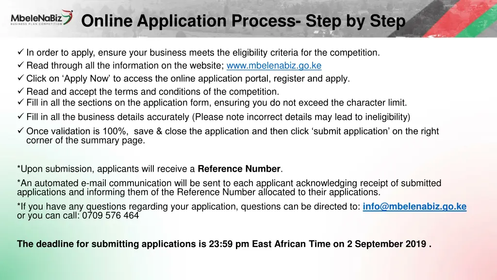 online application process step by step