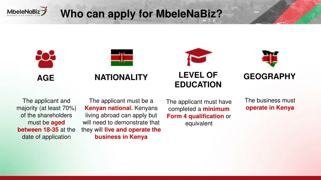 who can apply for mbelenabiz