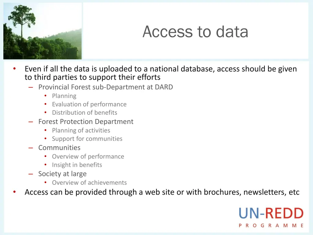 access to data