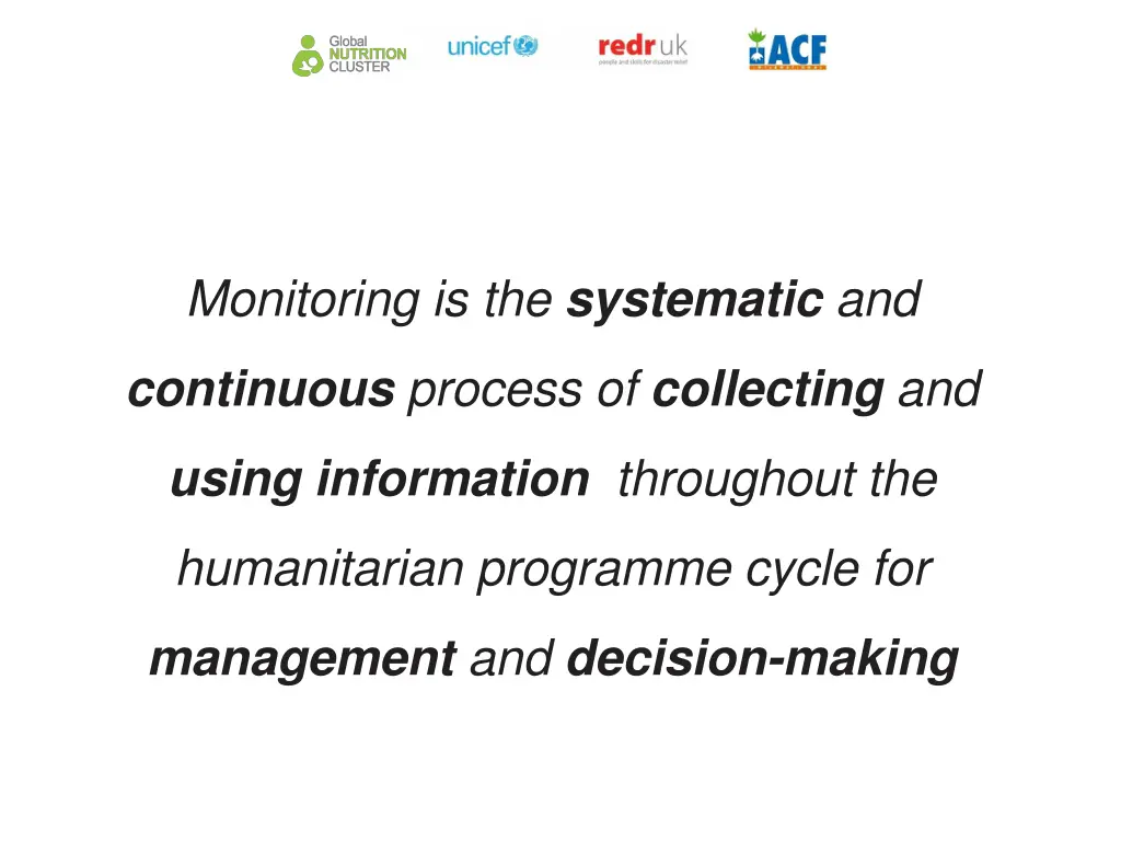 monitoring is the systematic and