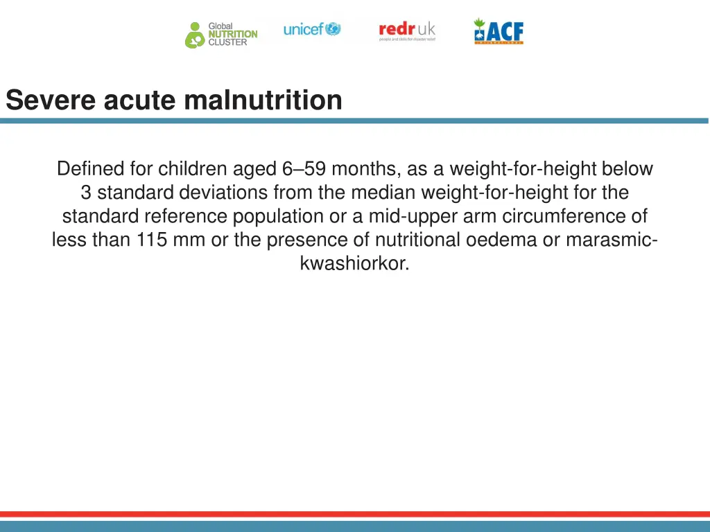 severe acute malnutrition