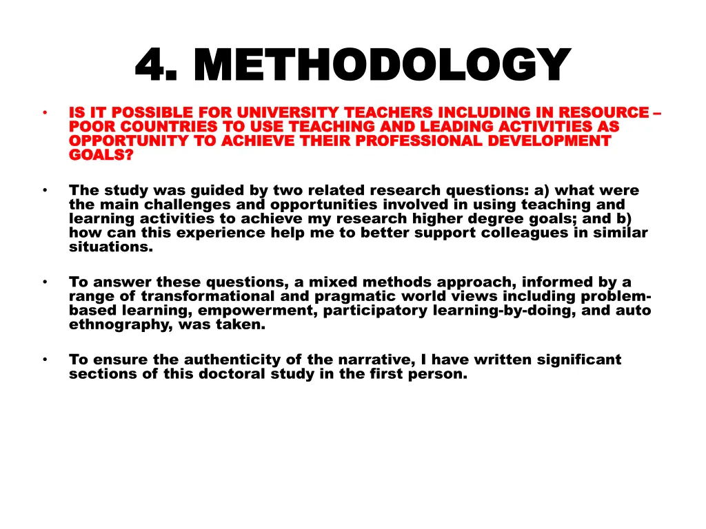 4 methodology 4 methodology