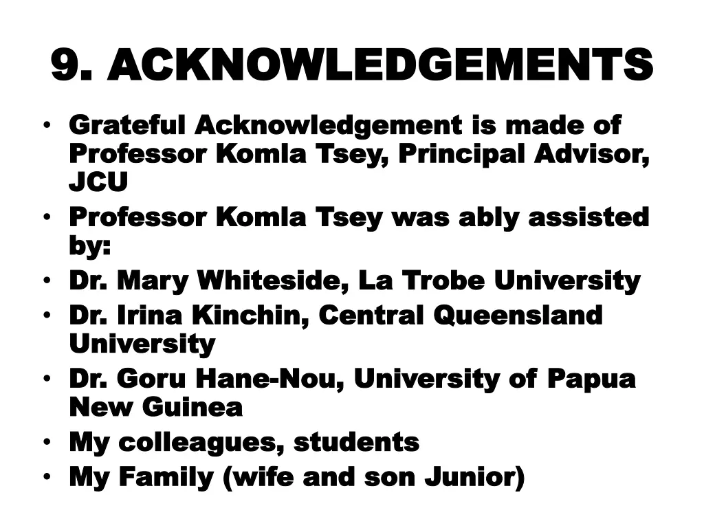 9 acknowledgements 9 acknowledgements grateful