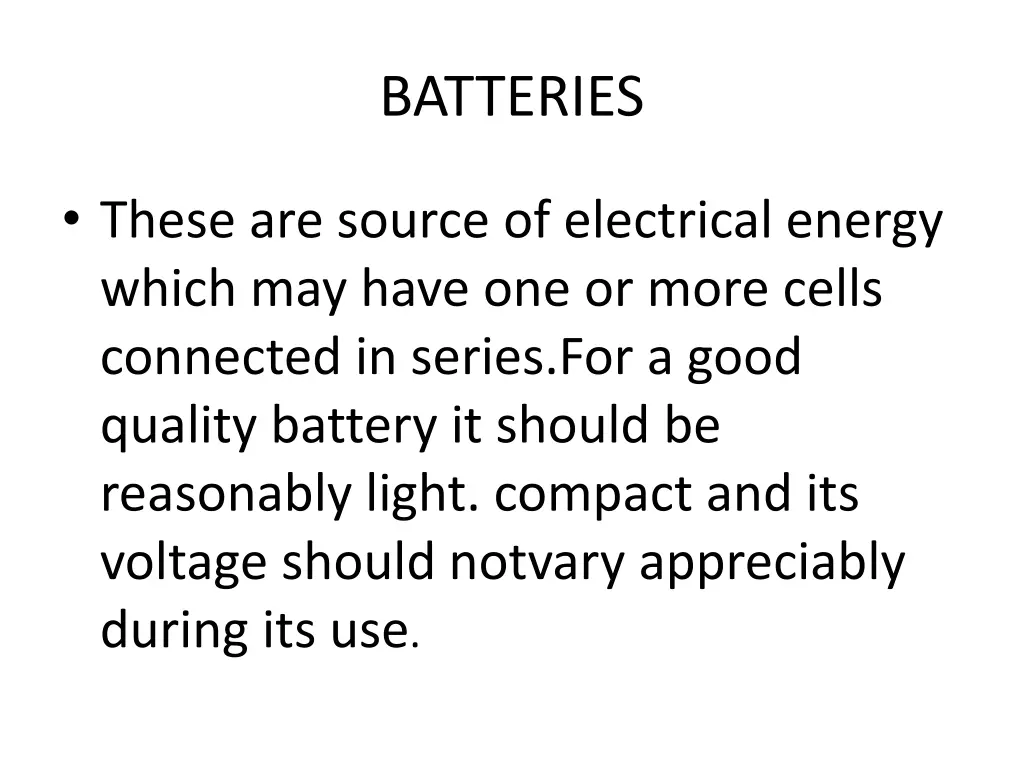 batteries