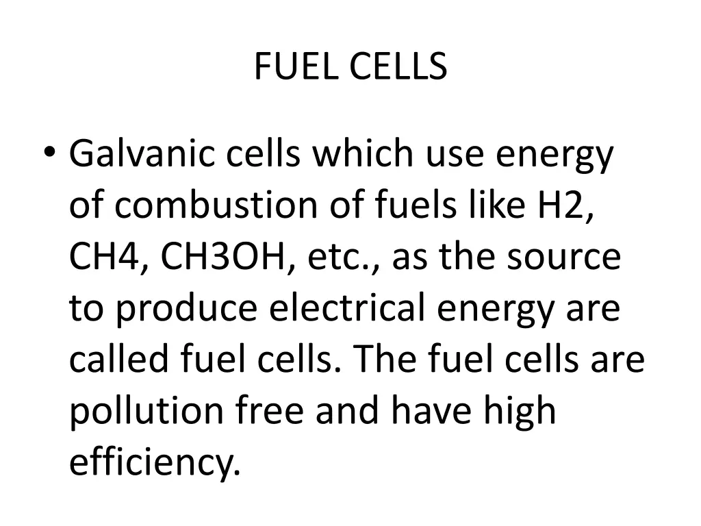 fuel cells