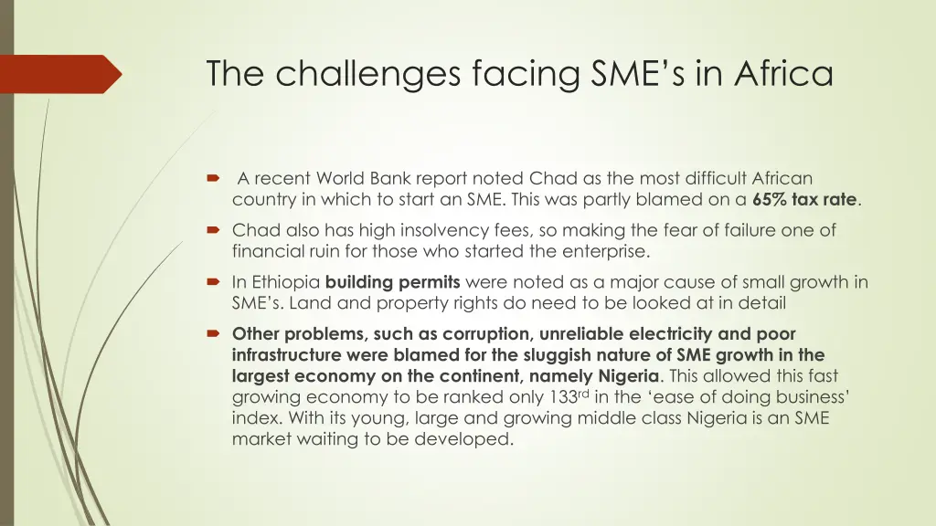 the challenges facing sme s in africa