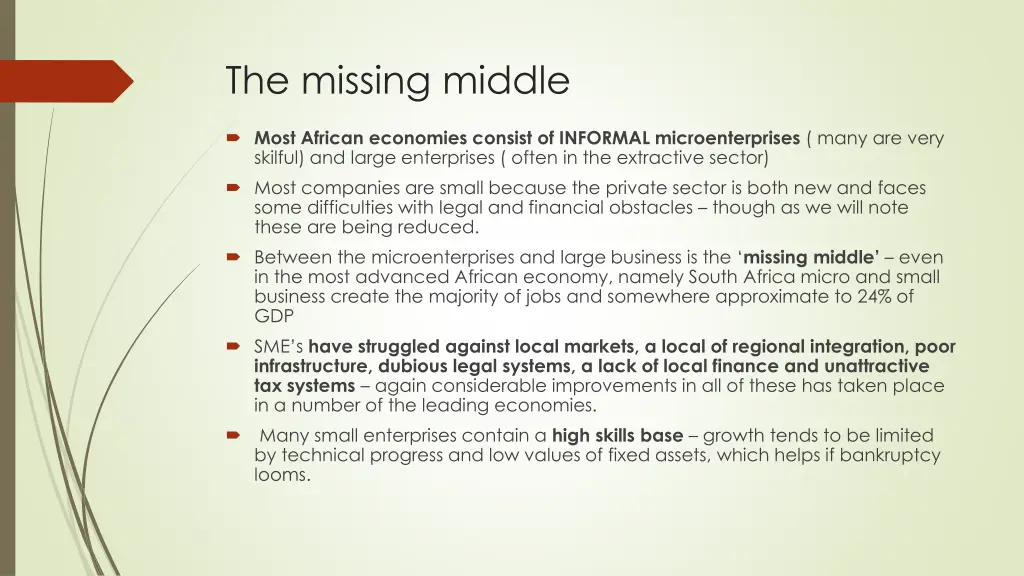 the missing middle