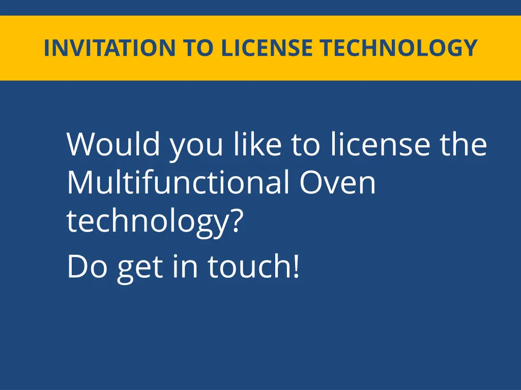 invitation to license technology