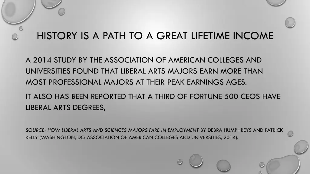 history is a path to a great lifetime income