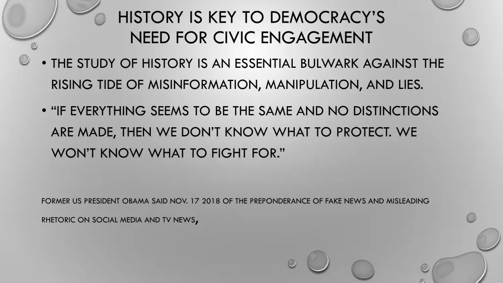 history is key to democracy s need for civic 1