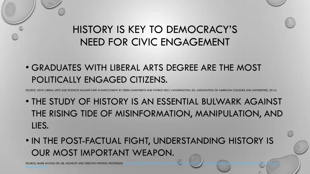 history is key to democracy s need for civic