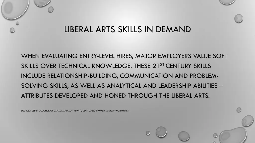 liberal arts skills in demand