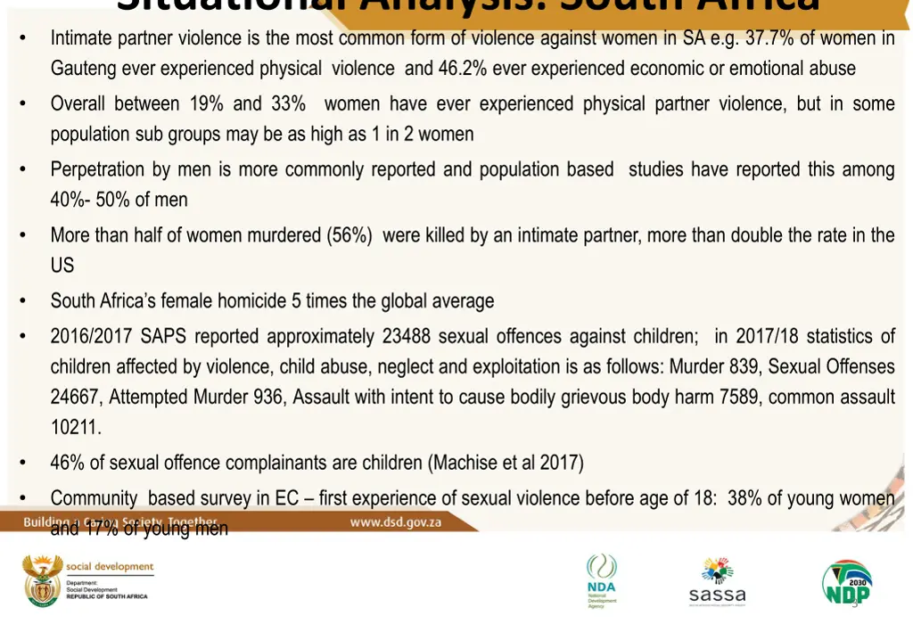 situational analysis south africa intimate