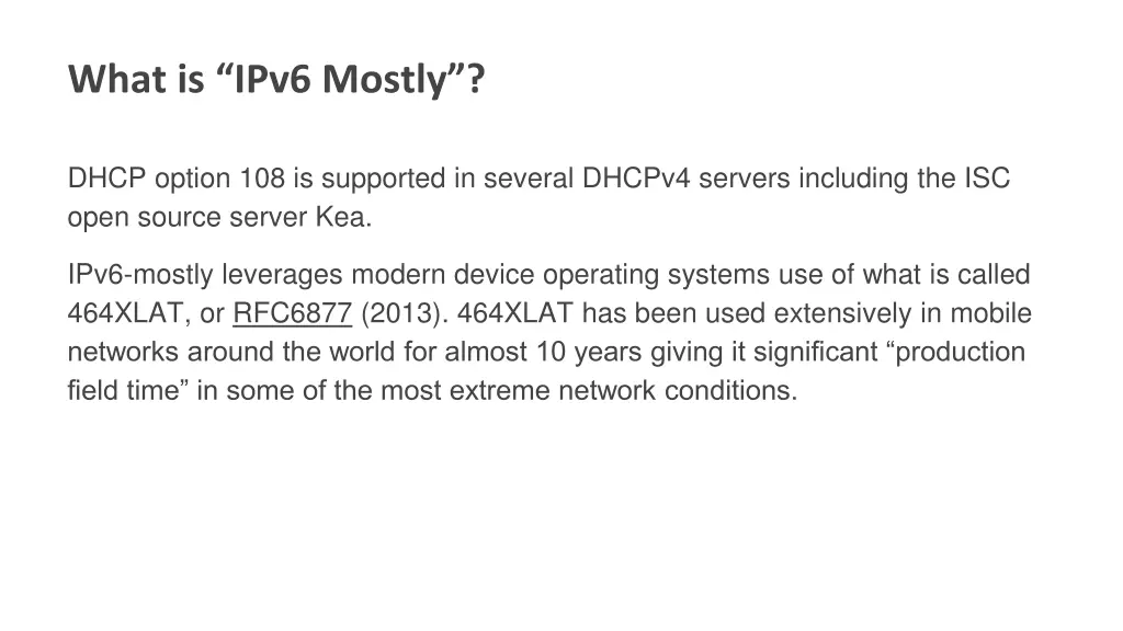 what is ipv6 mostly 1