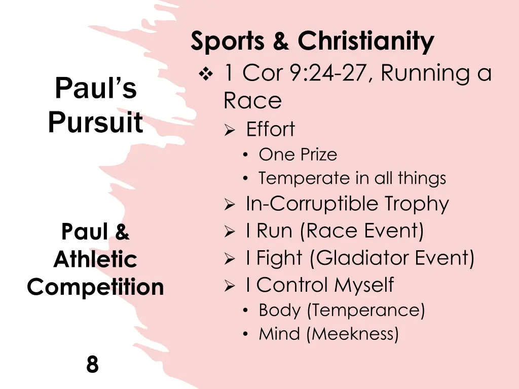 sports christianity 1 cor 9 24 27 running a race