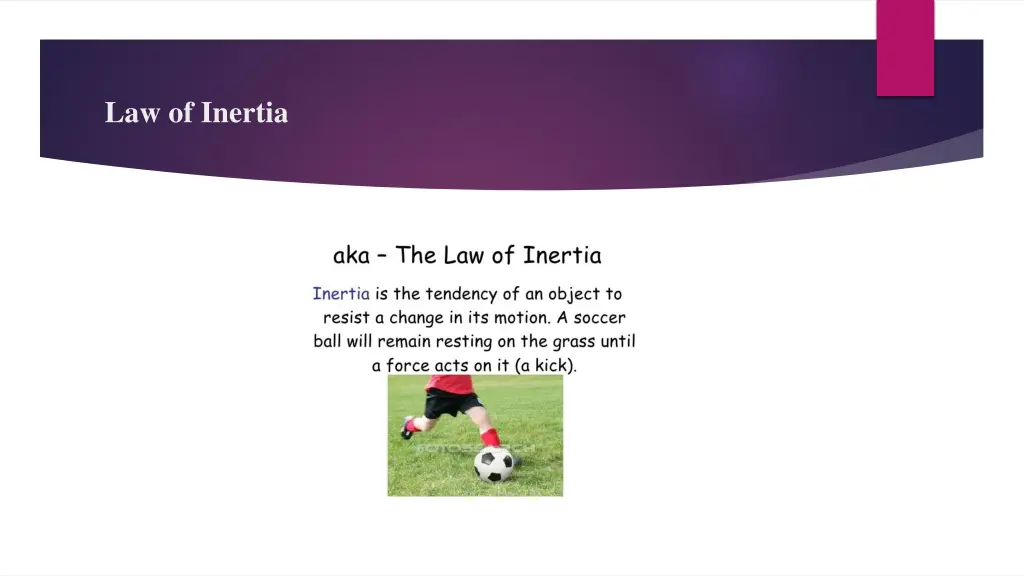 law of inertia