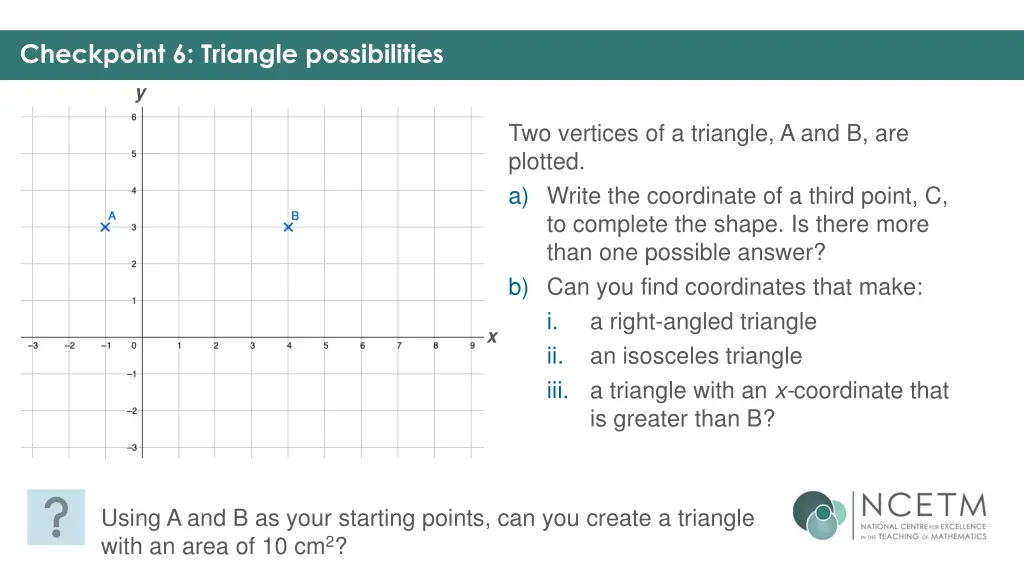 checkpoint 6 triangle possibilities