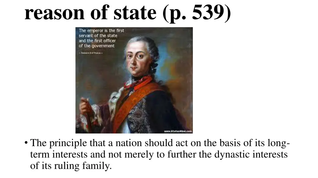 reason of state p 539