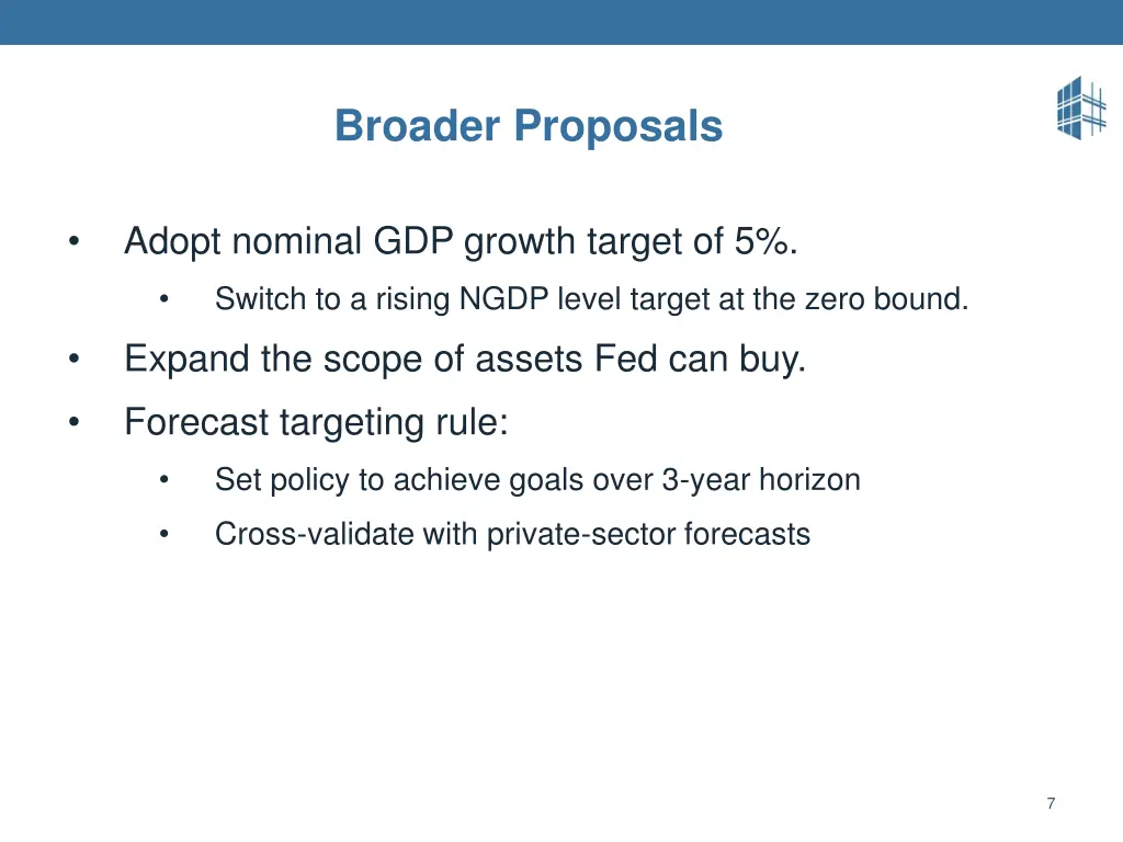 broader proposals