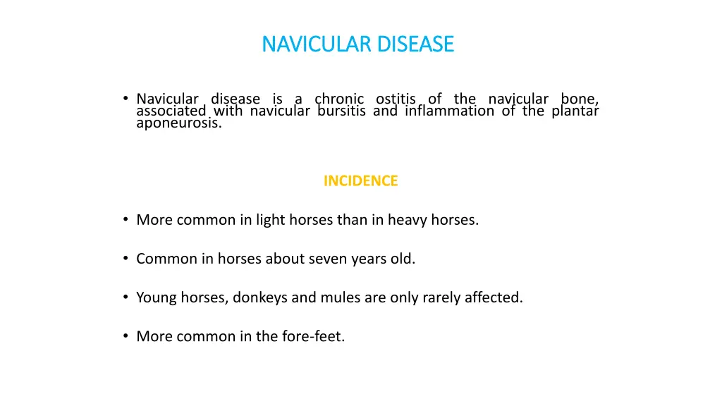 navicular disease navicular disease