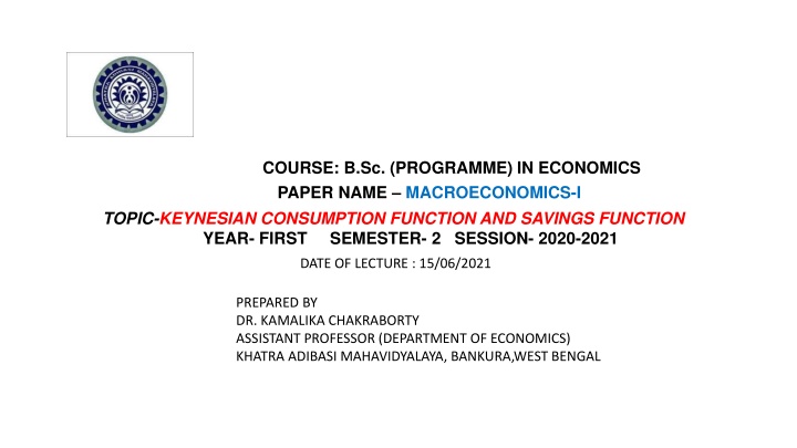 course b sc programme in economics