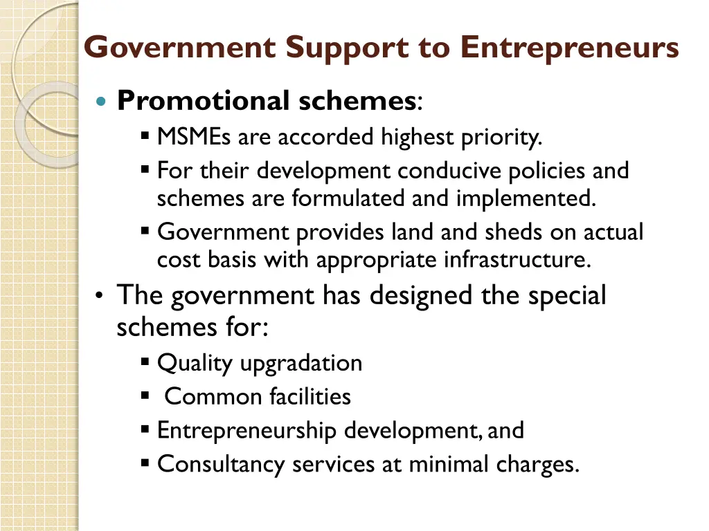 government support to entrepreneurs 2