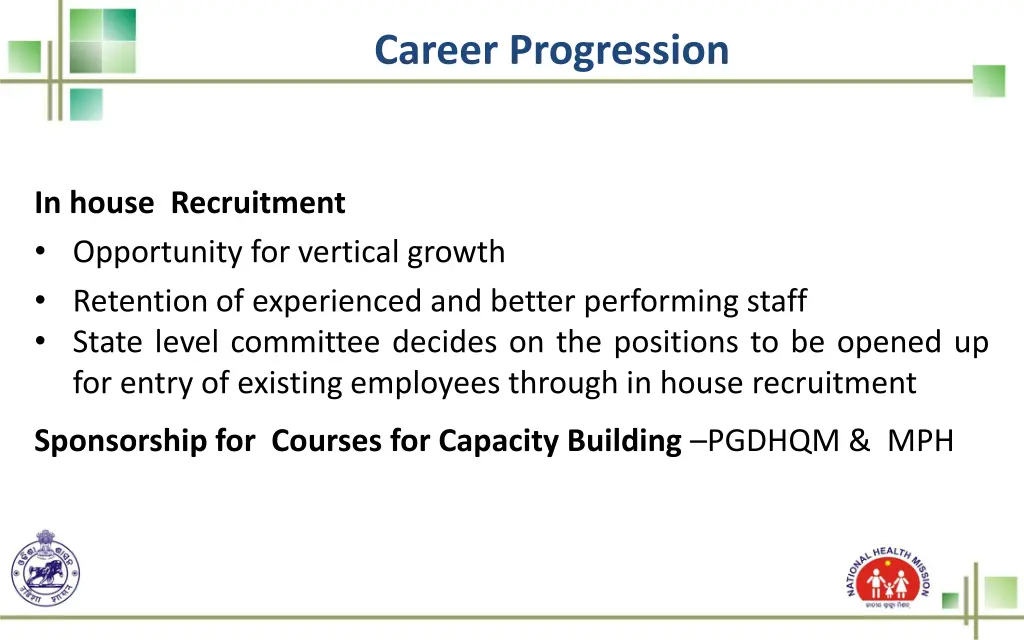 career progression