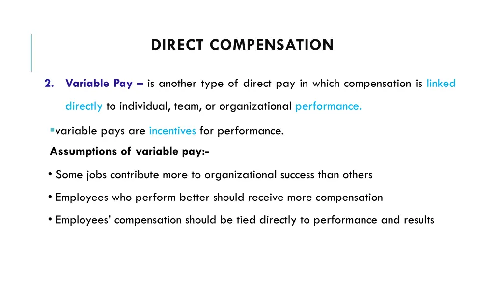 direct compensation 1