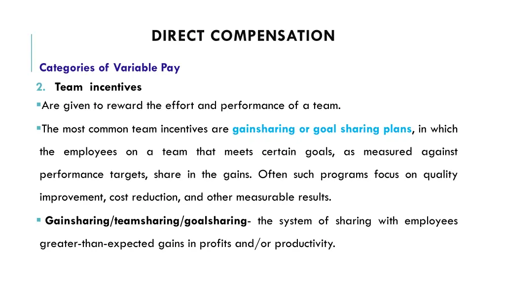 direct compensation 4