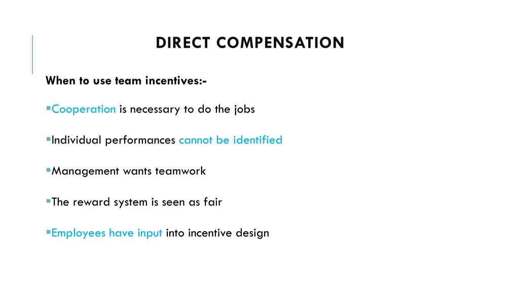 direct compensation 6