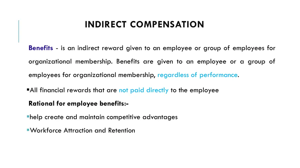 indirect compensation