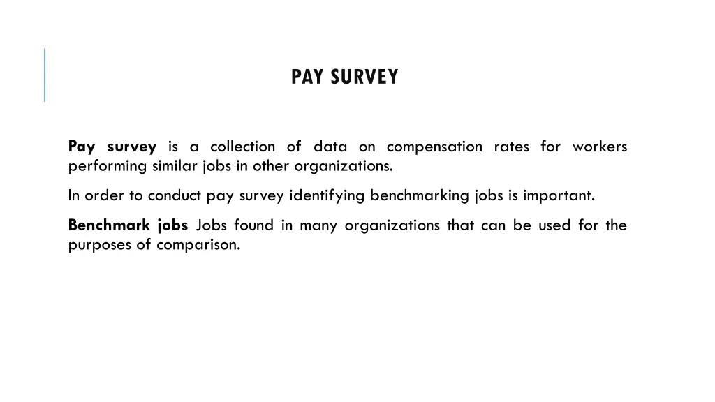 pay survey