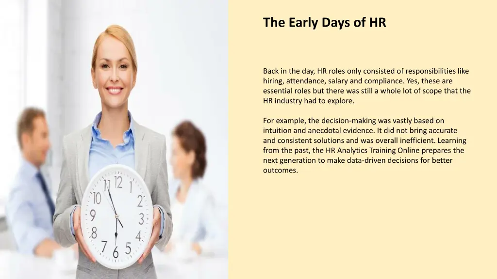 the early days of hr