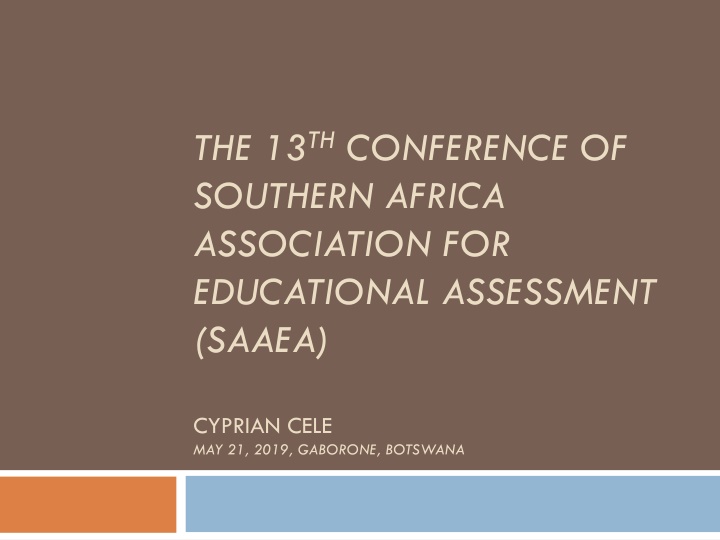 the 13 th conference of southern africa