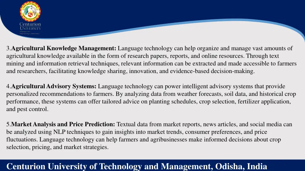 3 agricultural knowledge management language