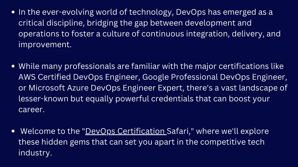 in the ever evolving world of technology devops