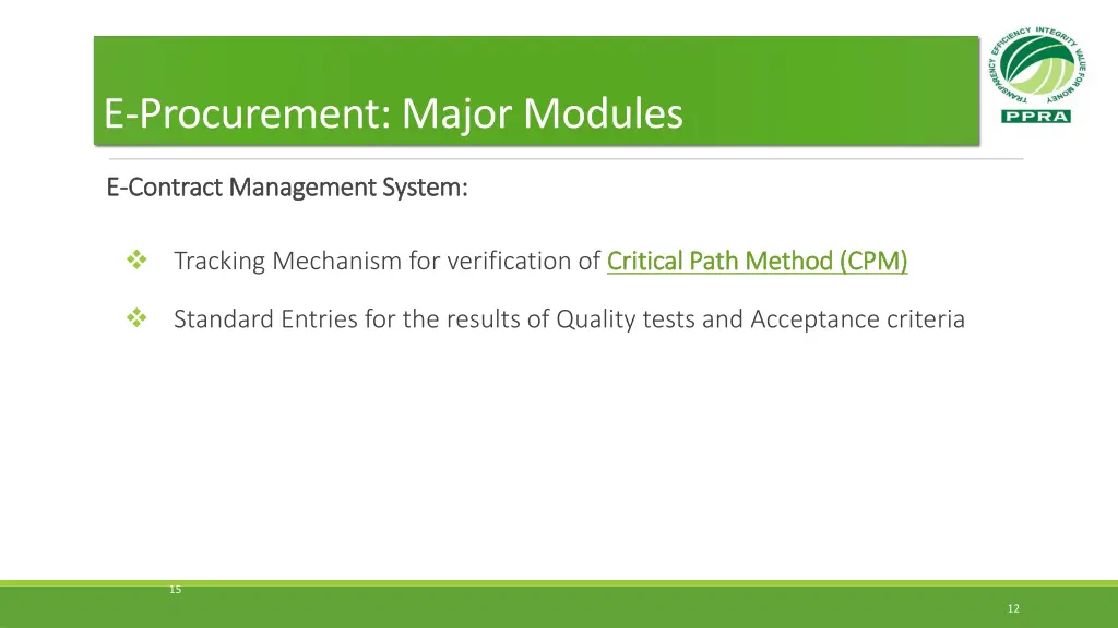 e procurement major modules 1