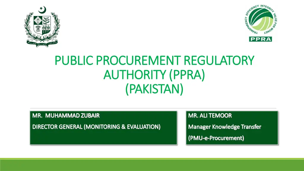 public procurement regulatory public procurement