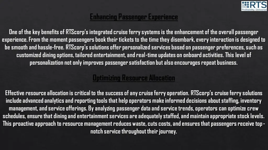 enhancing passenger experience