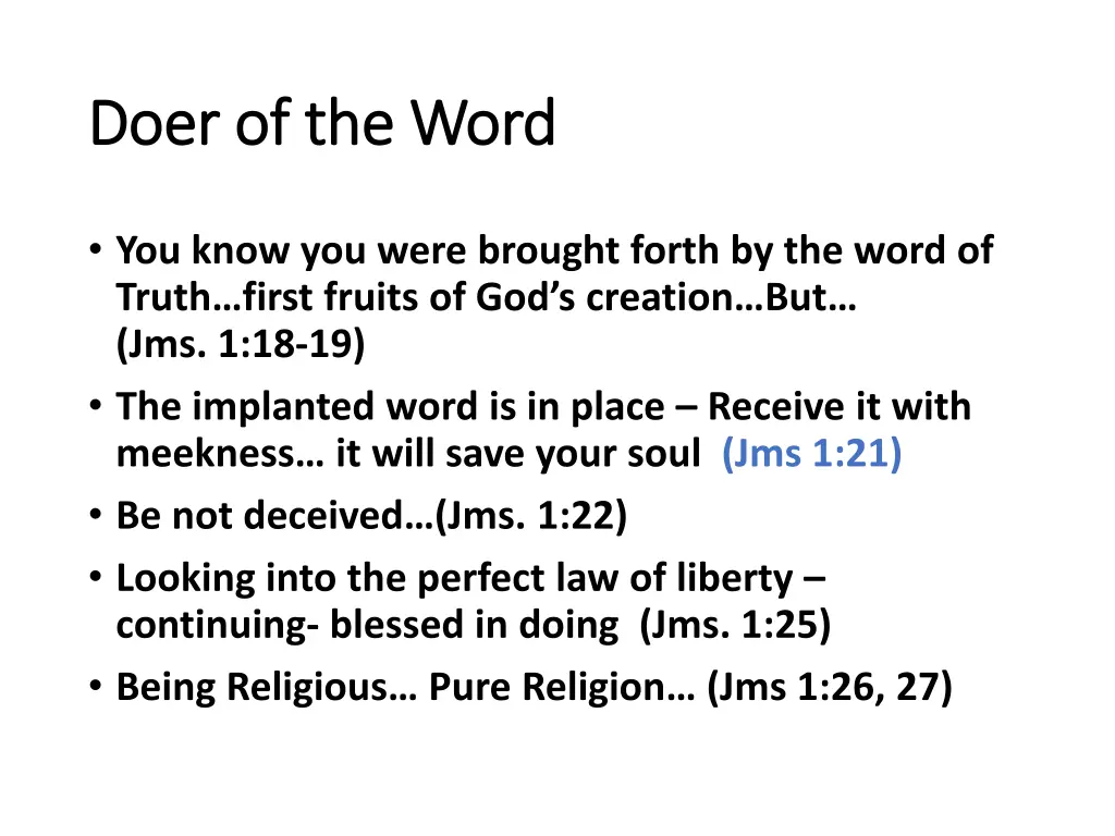 doer of the word doer of the word 1