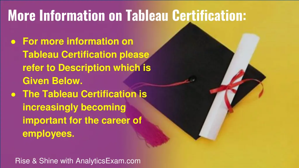 more information on tableau certification